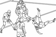 Coloring page - Bellingham bicycle kick - UEFA EURO 2024