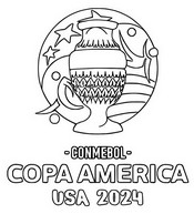 Coloring sheet - USA Logo - Copa América 2024