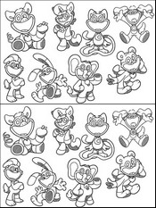 Dibujo gratuito - Juego de los 7 errores - Poppy Playtime - Juegos para imprimir