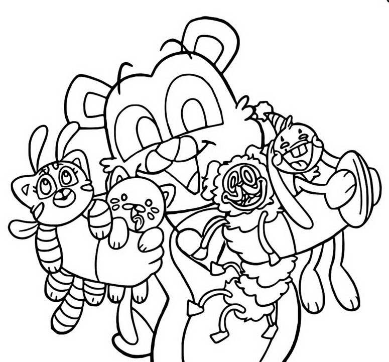 Coloring page The dolls