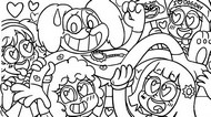 Dibujo para colorear - Dogday Club de fans - Smiling Critters - Poppy Playtime