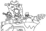 Hoja para colorear - Sea Crusher - Piratix