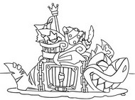 Dibujo descargable - King Shark - Piratix