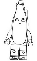 Coloring sheet - Peely - Fortnite Lego