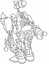 Dibujo descargable - Speed –Robot - Superthings - Turbo Warriors