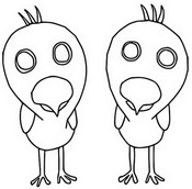 Dibujo descargable - Baby Opila Birds - Garten of Banban 2