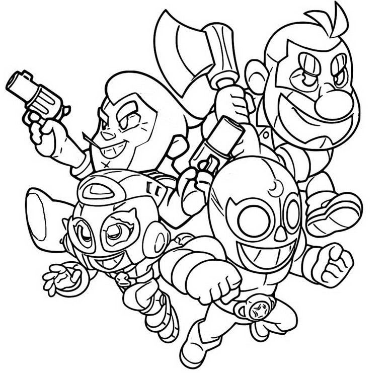 Coloring page Squad Busters