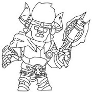 Lámina para colorear - Bull minotauro - Brawl Stars - Classic