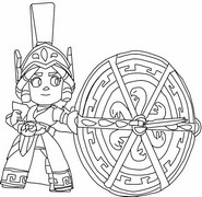 Coloring page Athena Piper
