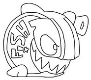 Dibujo para colorear - Boney Can - Superthings - Evolution