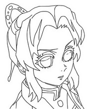 Lámina para colorear - Shinobu Kocho - Demon Slayer Temporada 4