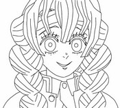 Dibujo gratuito - Mitsuri Kanroji - Demon Slayer Temporada 4