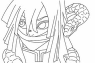 Hoja para colorear - Obanai Iguro - Demon Slayer Temporada 4