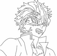 Dibujo descargable - Sanemi Shinazugawa - Demon Slayer Temporada 4