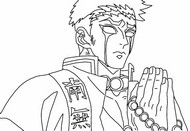 Imagen para colorear - Gyomei Himejima - Demon Slayer Temporada 4