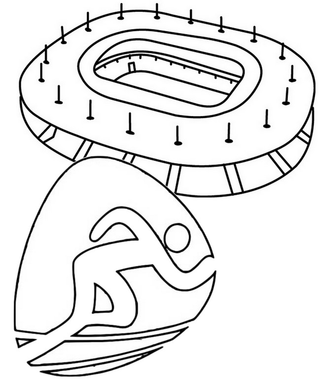 Desenho para colorir Atletismo no Stade de France