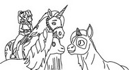 Hoja para colorear - Ava & Star - Academia Unicornio Capitulo 2