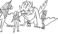 Dibujo descargable - Grimoria & Krystal - Academia Unicornio Capitulo 2
