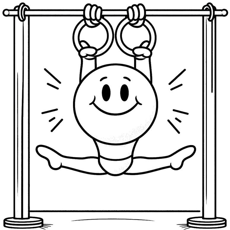 Coloring page Gymnastic