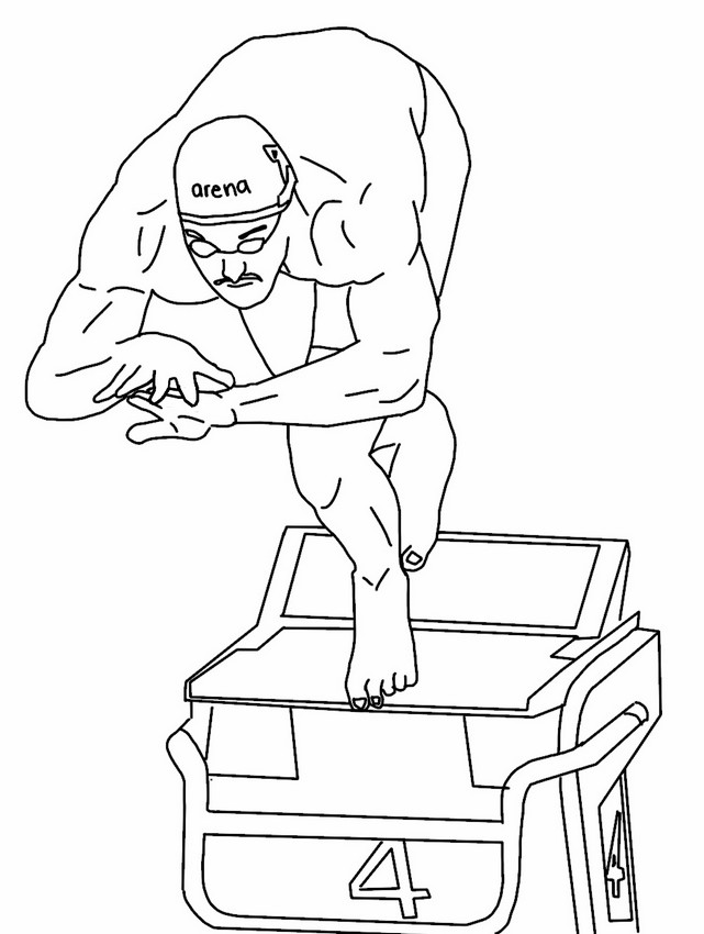 Coloring page Florent Manaudou