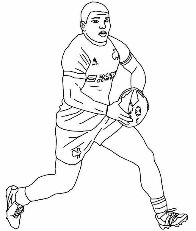 Coloring page Antoine Dupont