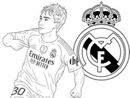 Free coloring page - Gonzalo Garcia - Soccer - Real Madrid