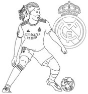 Drawing to color - Eduardo Camavinga - Soccer - Real Madrid