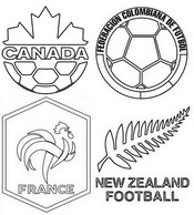 Printable coloring - Women - Group A - Soccer - Olympics 2024