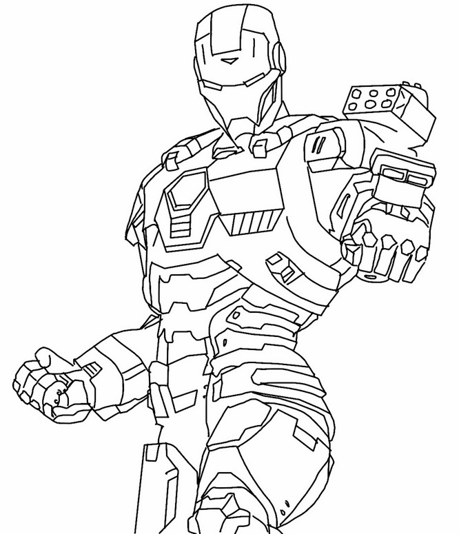 Coloring page War Machine