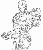 Downloadable coloring - War Machine - Fortnite - Absolut Doom
