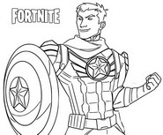 Drawing to color - Captain Jones - Fortnite - Absolut Doom