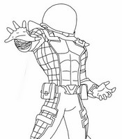 Downloadable coloring - Mysterio - Fortnite - Absolut Doom