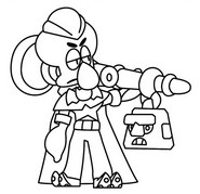 Bild att färglägga - Squidward Mortis - Brawl Stars - SpongeBob SquarePants