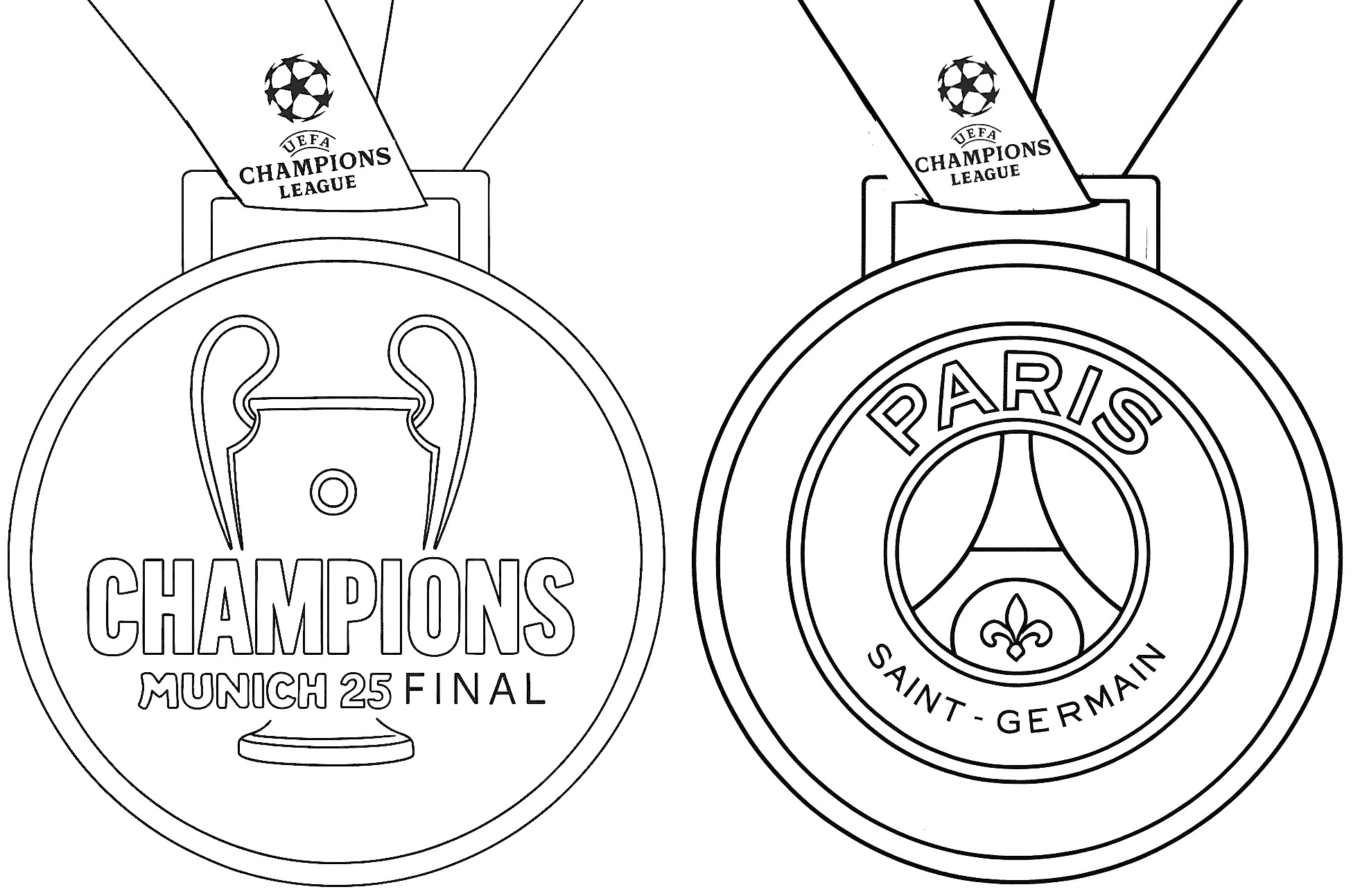 Kolorowanka PSG - Medal