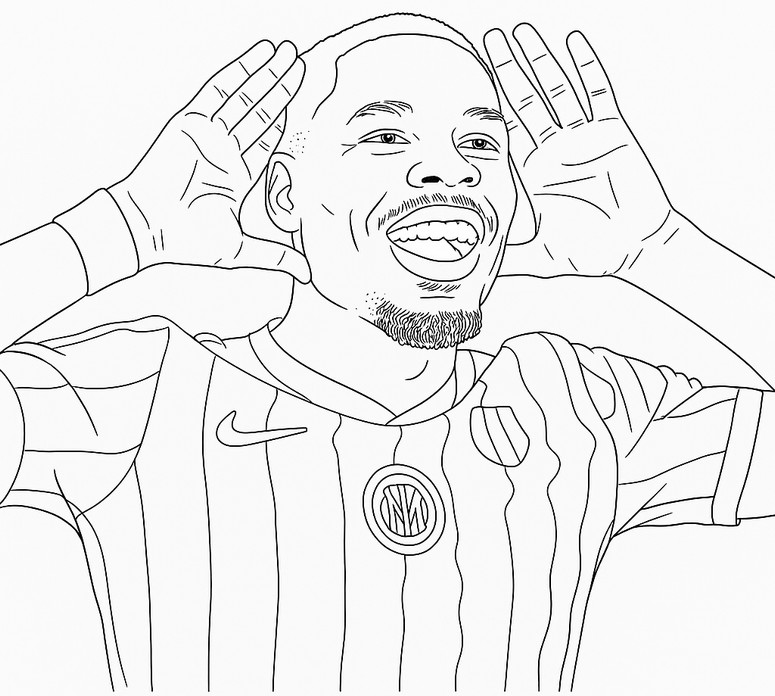 Coloring page Marcus Thuram