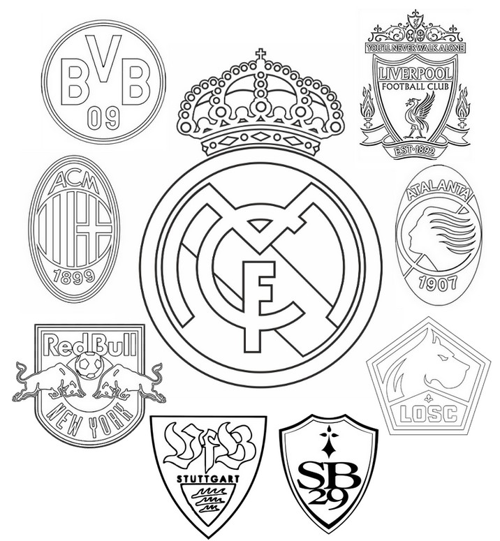 Disegno da colorare Real Madrid