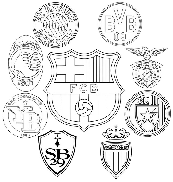 Disegno da colorare FC Barcellona