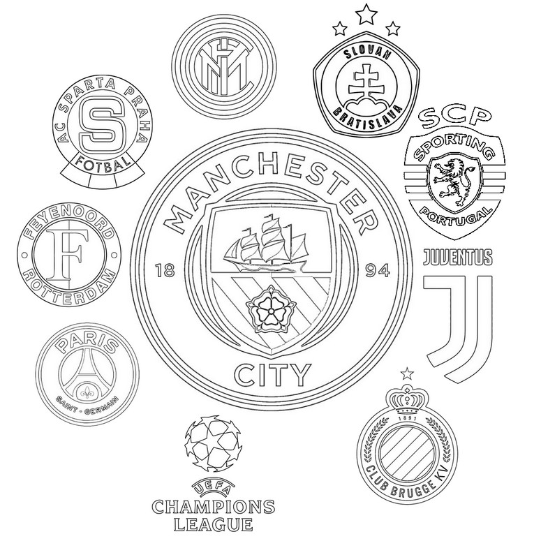 Dibujo para colorear Manchester City