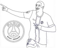 Coloriage Ousmane Dembélé - PSG