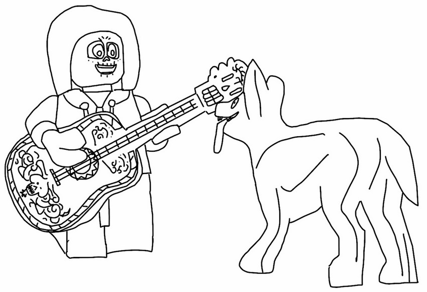 Desenho para colorir Coco