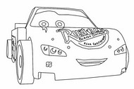 Ausmalbild - Cars - LEGO Pixar: Bricktoons