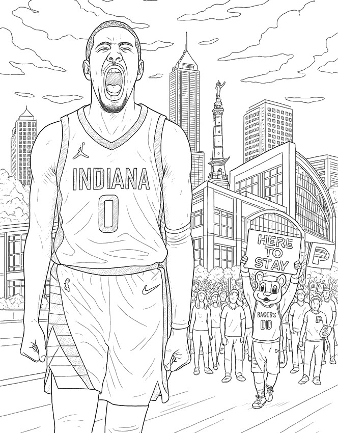 Disegno da colorare Tyrese Haliburton