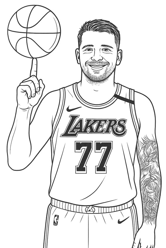 Disegno da colorare Luka Dončić