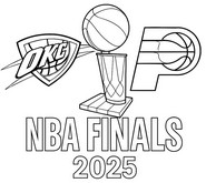 Immagine da colorare - Finale - Pallacanestro NBA 2024-25