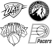 Foglio da colorare - Finali della conferenza - Pallacanestro NBA 2024-25