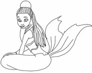 Dibujo para imprimir - Nerissa - Mermaid magic - La magia de las sirenas