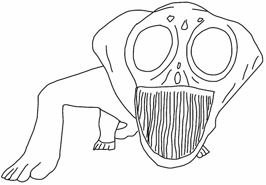 Dibujo para colorear Monster Elephant