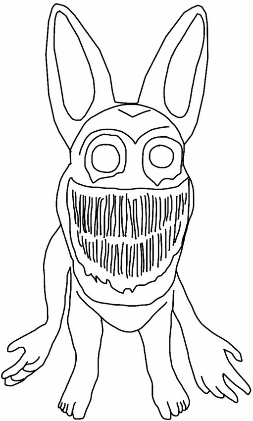 Desenho para colorir Monster bunny