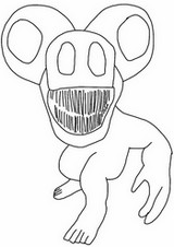 Disegno scaricabile - Monster Koala - Zoonomaly