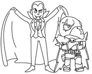 Dibujo para imprimir - Crow - Brawl Stars - Halloween